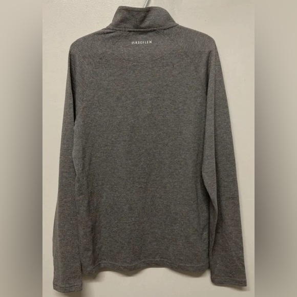 Flag & Anthem Mens 1/4 Zip Sweater Pullover Medium Grey Mid-Weight NWT - Picture 2 of 12